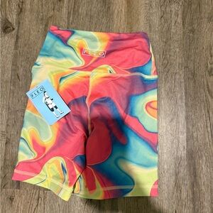 Fleo Colorful Swirl Active Shorts